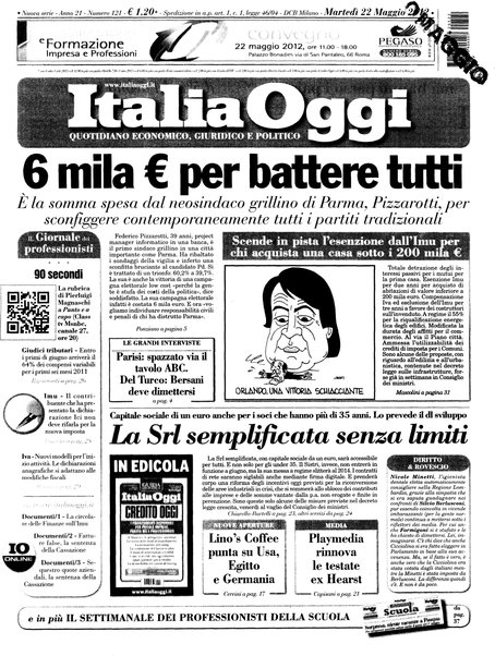 Italia oggi : quotidiano di economia finanza e politica